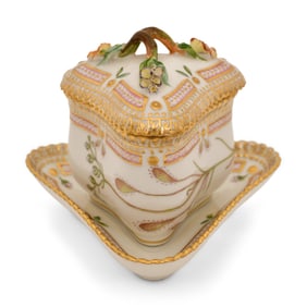 Royal Copenhagen Flora Danica Cream Cup with Saucer