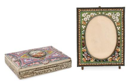 Italian Micro Mosaic Box and Frame