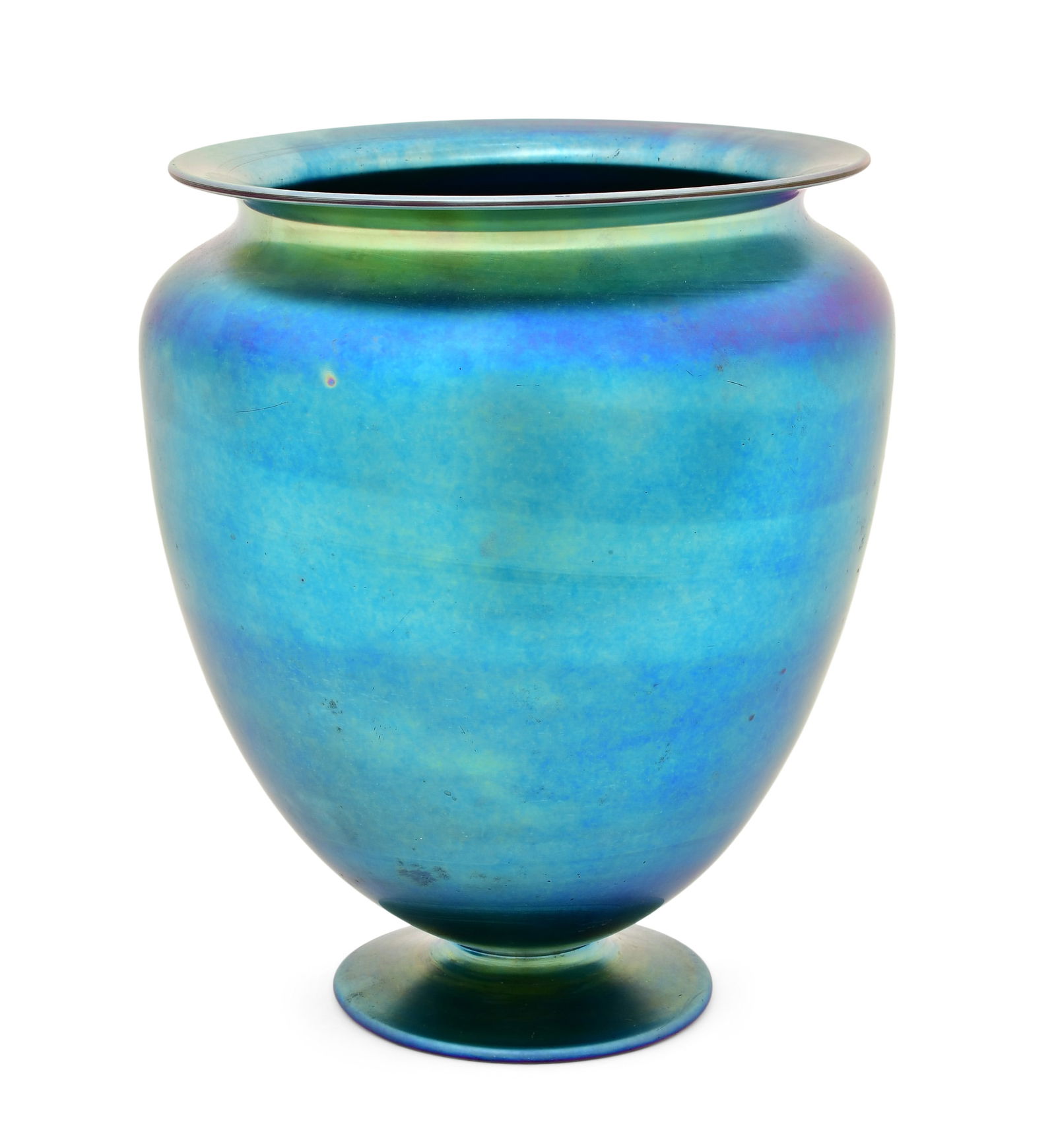 Steuben Blue Aurene Glass Vase (1 of 6)