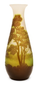 Émile Gallé (1846-1904), Cameo Glass Scenic Vase