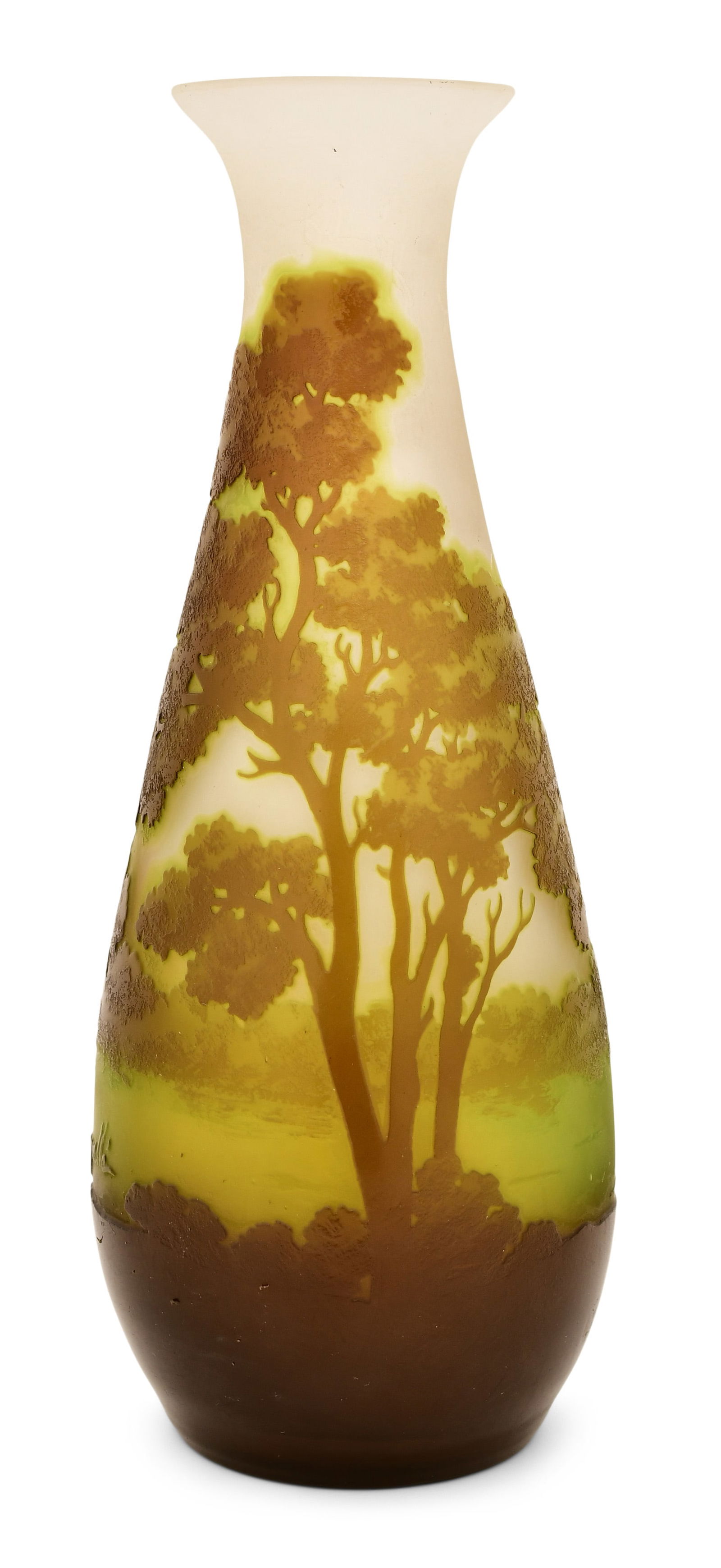 Émile Gallé (1846-1904), Cameo Glass Scenic Vase (1 of 4)