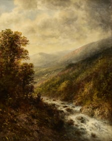 Thomas Bartholomew Bailey Griffin (American, 1858-1918), Mist in the Catskills, New York