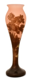 Loetz "Richard" Cameo Glass Scenic Vase