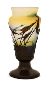 Émile Gallé (1846-1904), Cameo Glass "Lily" Vase