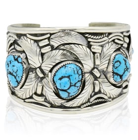 Sterling Silver & Turquoise Cuff Bracelet
