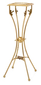 American Aesthetic Movement Brass Plant Stand