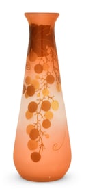 Émile Gallé (1846-1904), Cameo Glass "Berry" Vase