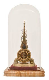 A Rare John Pace Skeleton Clock, No. 249, Edmunds, England