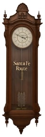 Seth Thomas "Regulator No. 19" Wall Clock, Santa Fe Railway System