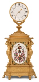 Attr. Robert-Houdin (1805-1871), Napoleon III Glass Dial Mystery Clock