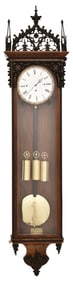 Gothic Revival Three-Weight Vienna Regulator Clock
