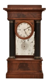 Luman Watson Portico Column Shelf Clock, Cincinnati, Ohio