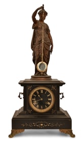 André Romain Guilmet (1827-1892), Figural Mystery Clock