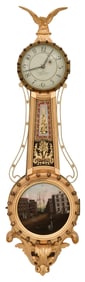 Foster Campos Girandole Banjo Clock, Pembroke, Massachusetts