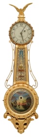 Foster Campos Girandole Banjo Clock, Pembroke, Massachusetts