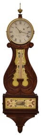 Aaron Willard Jr. (1783-1864), Lyre Banjo Clock, Boston, Massachusetts