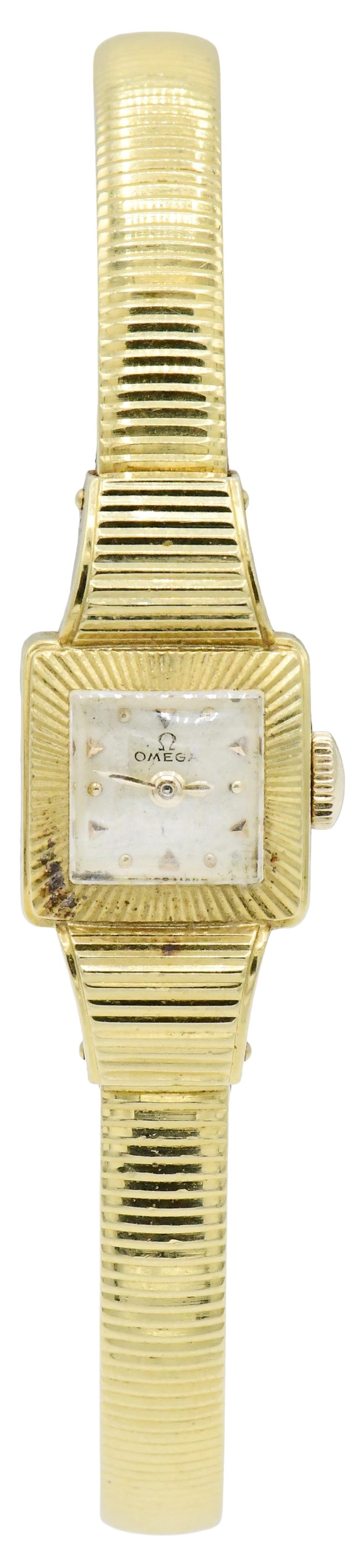 Omega 18K Yellow Gold Lady's Wristwatch in Case (1 of 4)