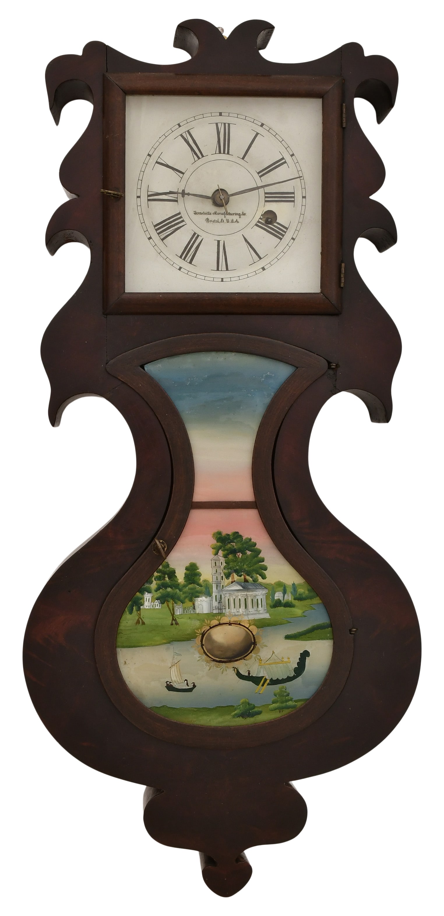 J.C. Brown / Forestville Mfg Co. Hanging Lyre Timepiece (1 of 8)