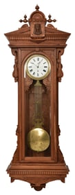 William L. Gilbert Clock Co. "Regulator No. 8" Hanging Jewelers Clock