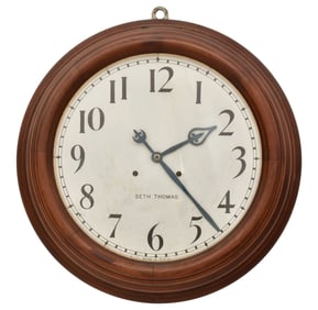Seth Thomas 30-Day Gallery Clock with 18-Inch Dial
