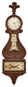 American 20th Century Lyre Banjo Clock