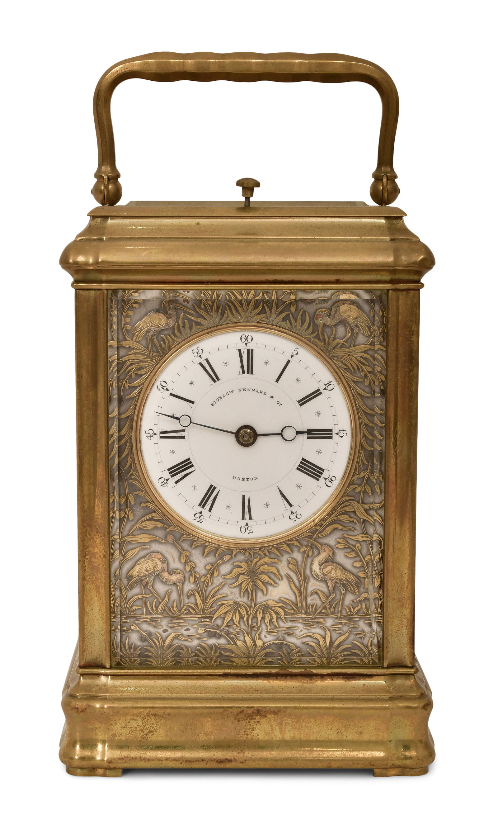 Francois Arsene Margaine Aesthetic Movement Hour Repeating Carriage Clock, Retailed by Bigelow, (1 of 8)