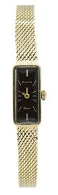 Bulova For Dior 14K Yellow Gold Wristwatch