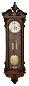 Gustav Becker Biedermeier-Style Vienna Regulator Clock