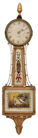 Elnathan Taber (1768-1864), Presentation Banjo Clock, Roxbury, Massachusetts