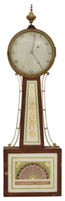 A Period Willard School Banjo Clock with T-Bridge Suspension