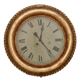 Attr. Chauncy Jerome (1793-1868), 18-Inch Dial Gallery Clock, Connecticut