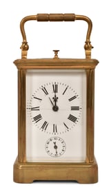 French Grande Sonnerie Repeating Carriage Clock with Case