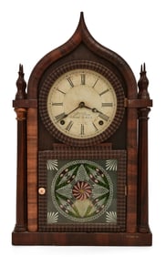 J.C. Brown / Forestville Mfg Co. Ripple Front Onion-Top Mantel Clock