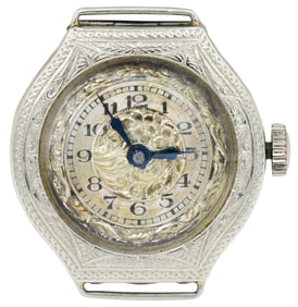 14K White Gold Watch