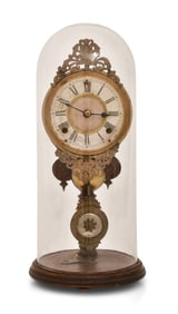 Ansonia Bridgeport Brass Co. "Single Post Crystal Palace" Clock