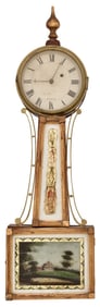 Joshua Seward (1809-1805), Banjo Clock, Boston, Massachusetts