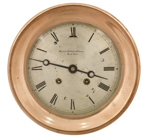 An Early Chelsea Clock Co. Ship's Bell Clock, Retailed by Black, Starr & Frost