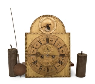 Edmund Lewis, New York, 17th Century Tall Clock Movement