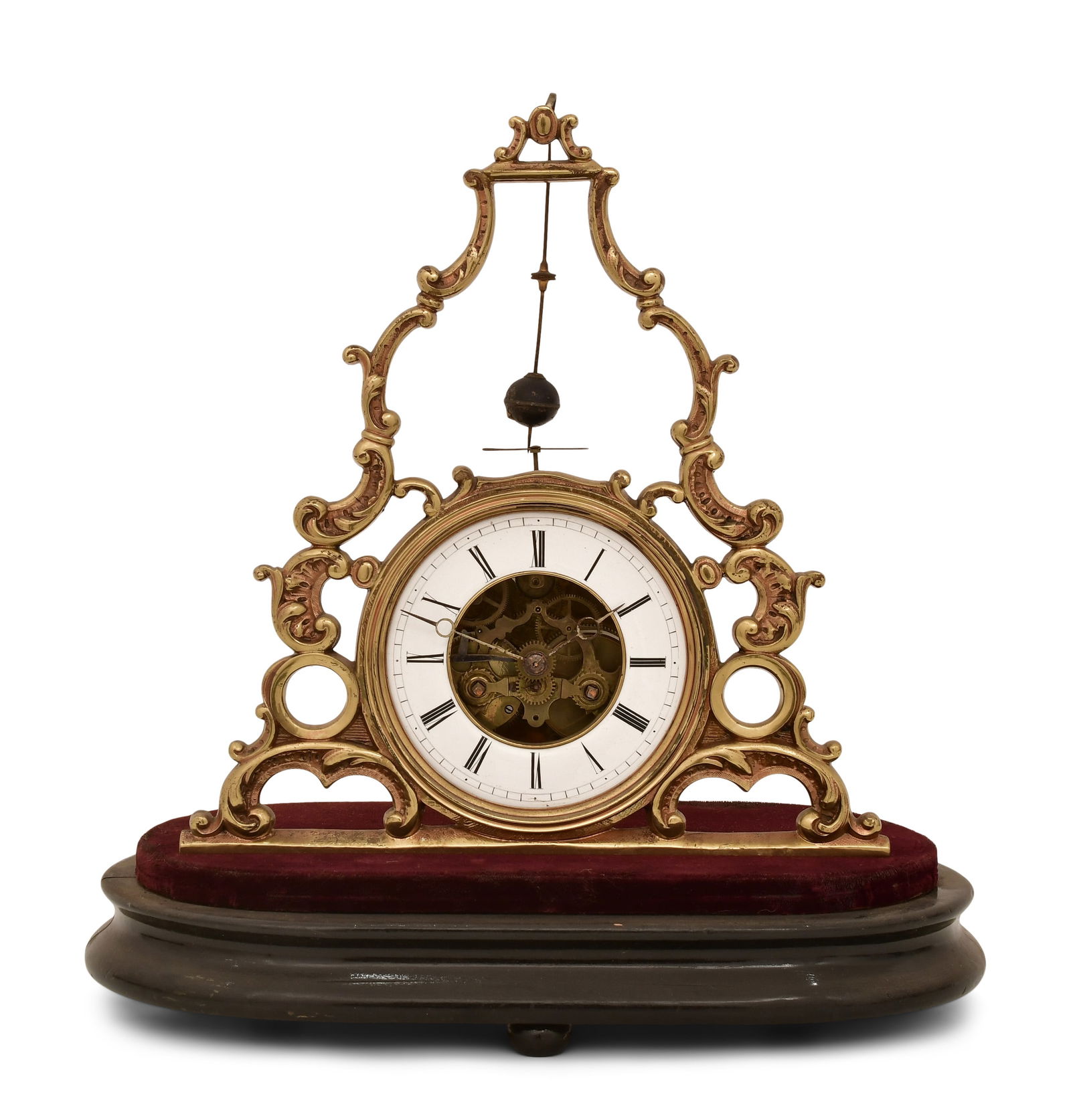 French Gilt Brass Conical Pendulum Mystery Clock (1 of 5)