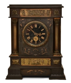A Monumental Hamann & Koch Mantel Clock, New York, Paris