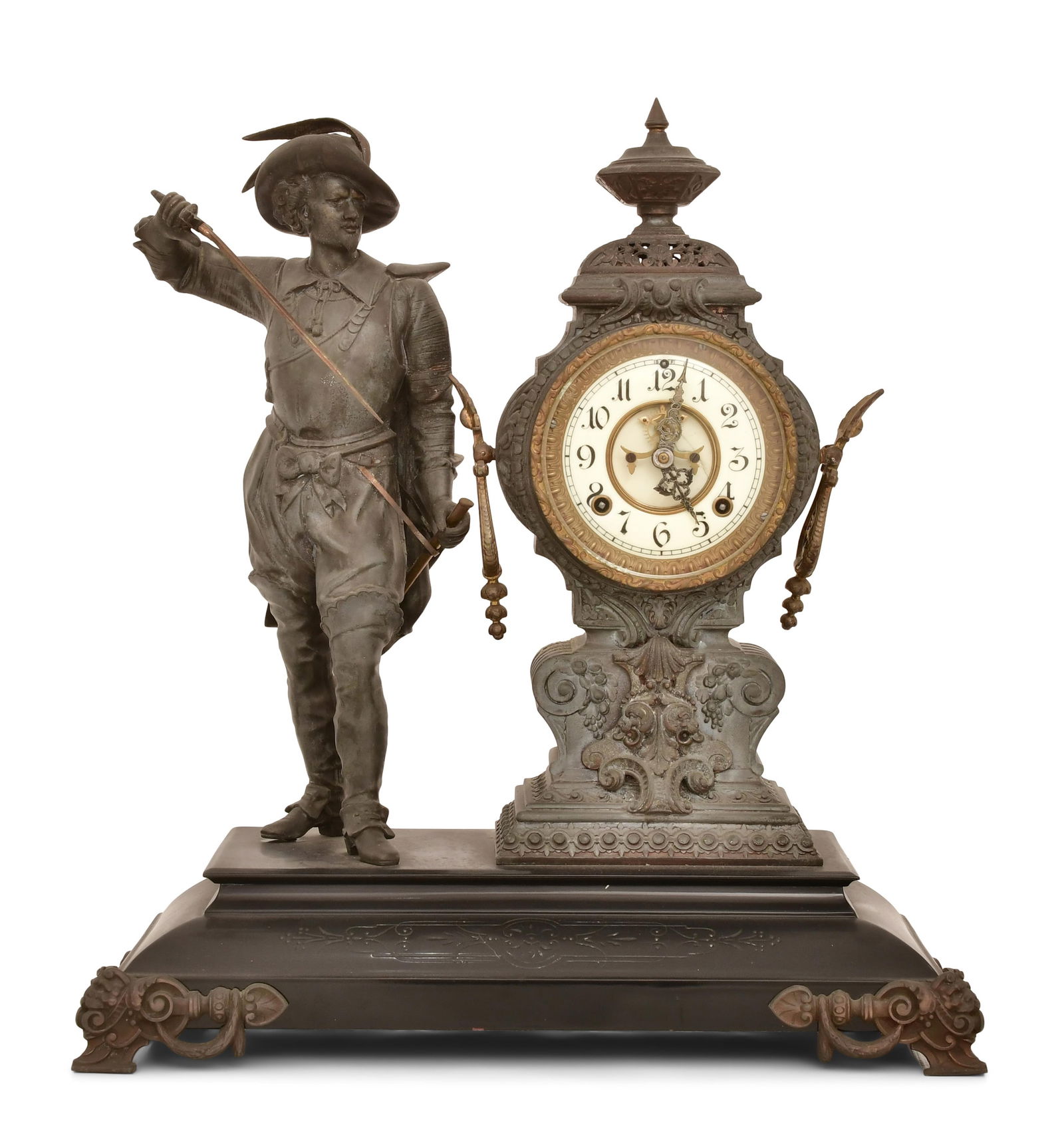 Ansonia Clock Co. "Don Caesar" Figural Mantel Clock (1 of 8)