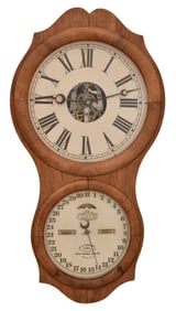 Ithaca Calendar Clock Co. "No. 4 Hanging Office" 30-Day Clock