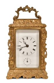 Moser French Rococo Carriage Clock, Paris