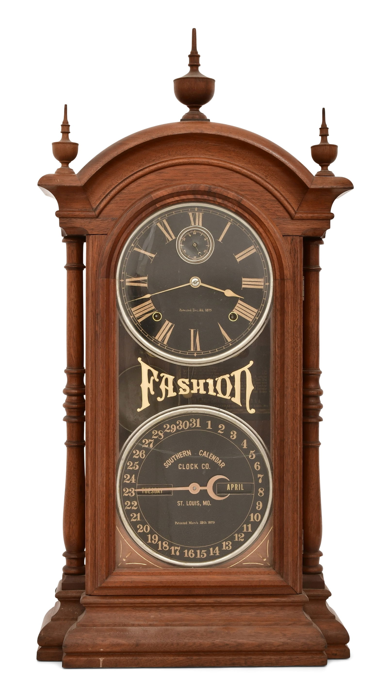 Southern Calendar Clock Co. "Fashion No. 4" Mantel Clock (1 of 10)
