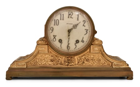 Seth Thomas "Tampa" Variant Brass Cased Tambour Clock