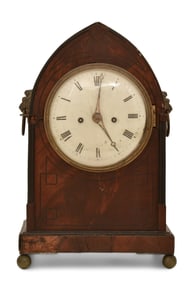 English Double Fusee Mantel Clock