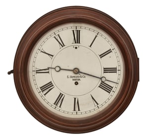 E. Howard & Co. 11-Inch Walnut Gallery Clock