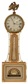 American Bench-Made Birdseye Maple Banjo Clock