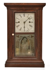 J.C. Brown / Forestville Mfg Co. Ripple Molding Shelf Clock