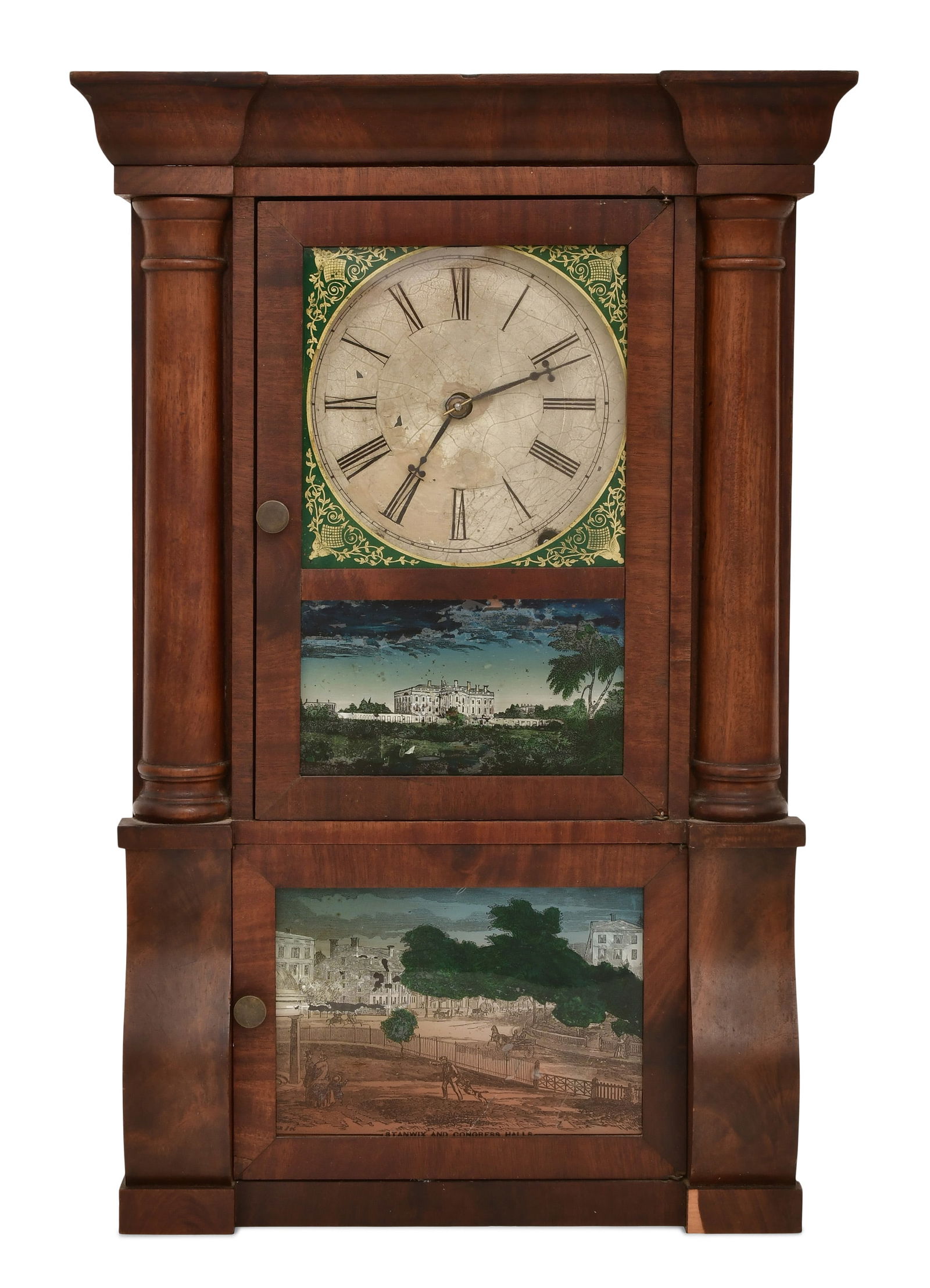 E.O. Goodwin Miniature Sleigh Front Shelf Clock (1 of 8)